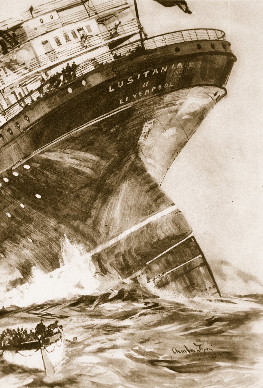 Lusitânia, 1914-19 de English School