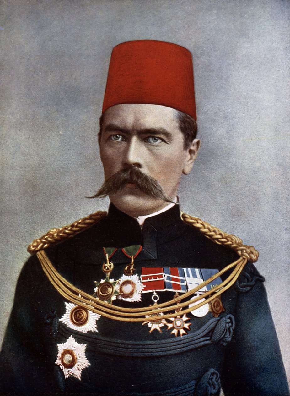 Major-General Lord Horatio Herbert Kitchener (1850-1916) de Cartum e de Broome, ilustração de 