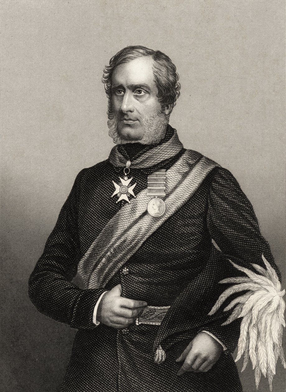 Major General Sir Henry Havelock, de "A História do Motim Indiano", publicado em 1858 de English School