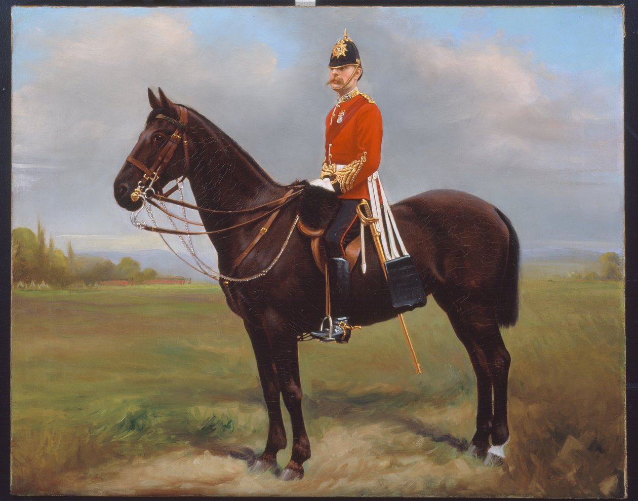 Major George Froom, 2º Batalhão, The Connaught Rangers, c.1881 de English School