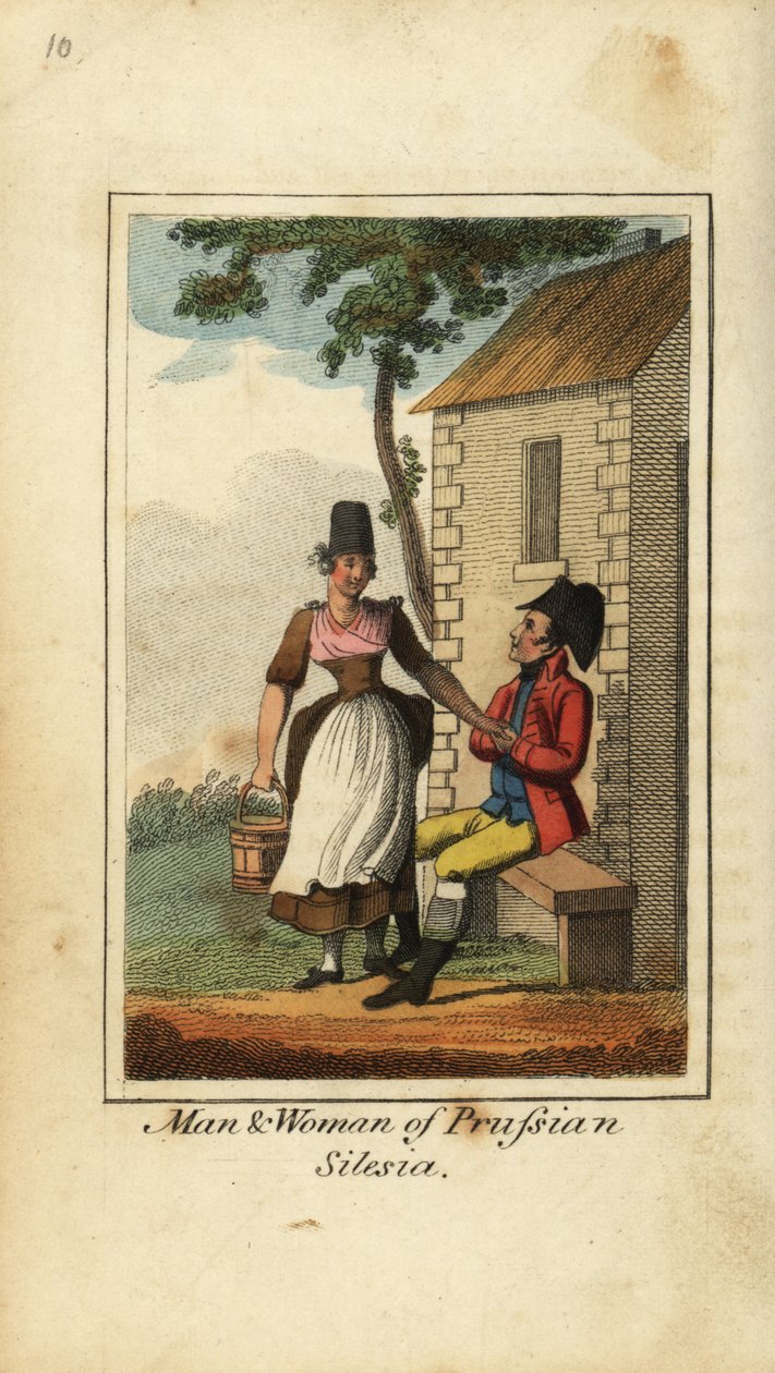 Homem e mulher da Silésia Prussiana de English School