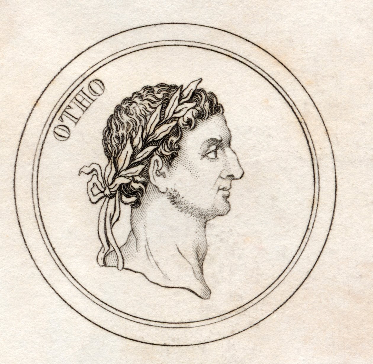 Marcus Salvius Otho, do &39;Crabb&39;s Historical Dictionary&39;, publicado em 1825 de English School