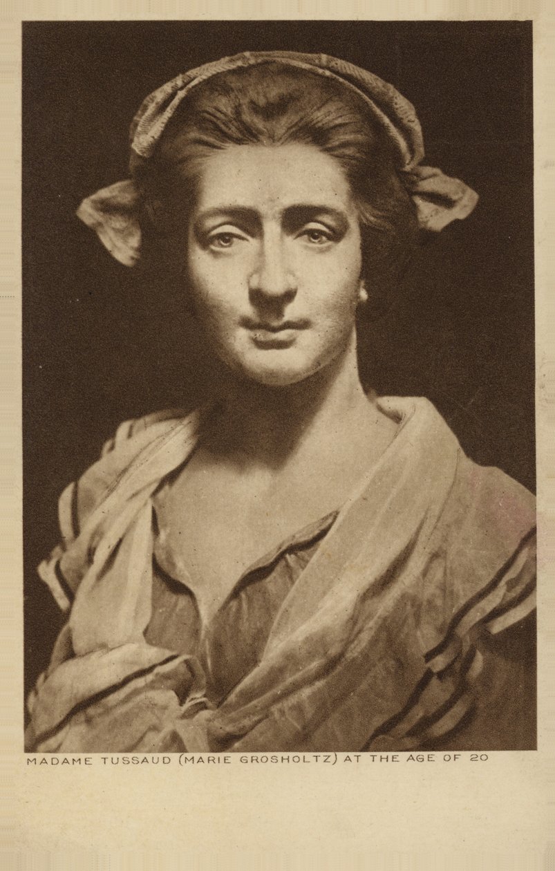 Marie Tussaud, artista e escultora de cera francesa (litografia) de English School