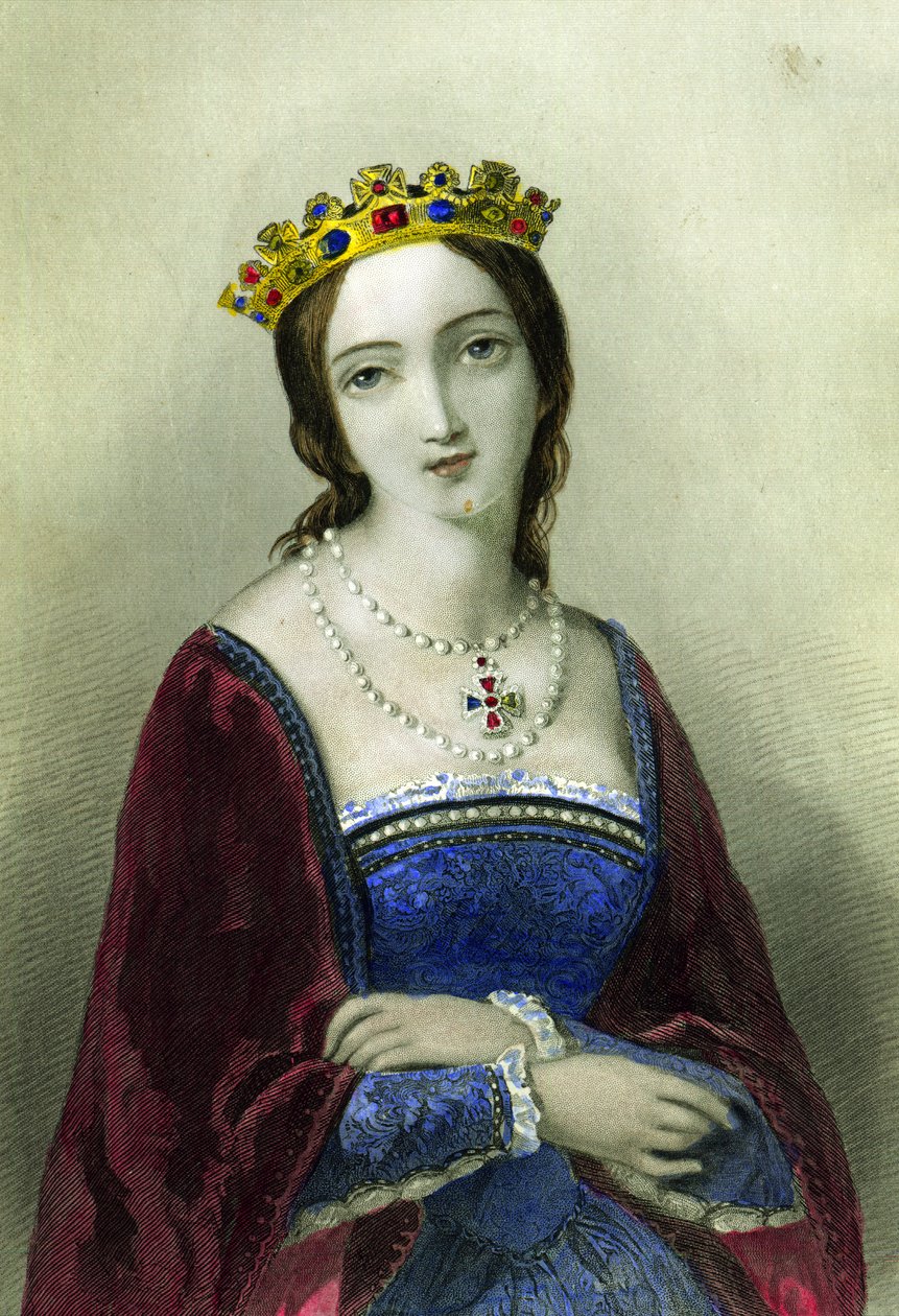 Maria I da Inglaterra, filha de Henrique VIII, impressa por Henry G. Bohn, 1856 de English School