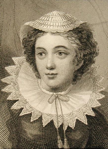 Maria, Rainha dos Escoceses (1542-87) (gravura) de English School
