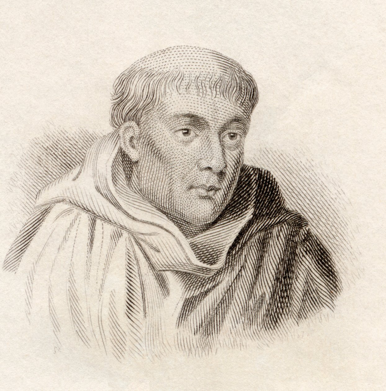 Matthew Paris, do &39;Crabb&39;s Historical Dictionary&39;, publicado em 1825 de English School