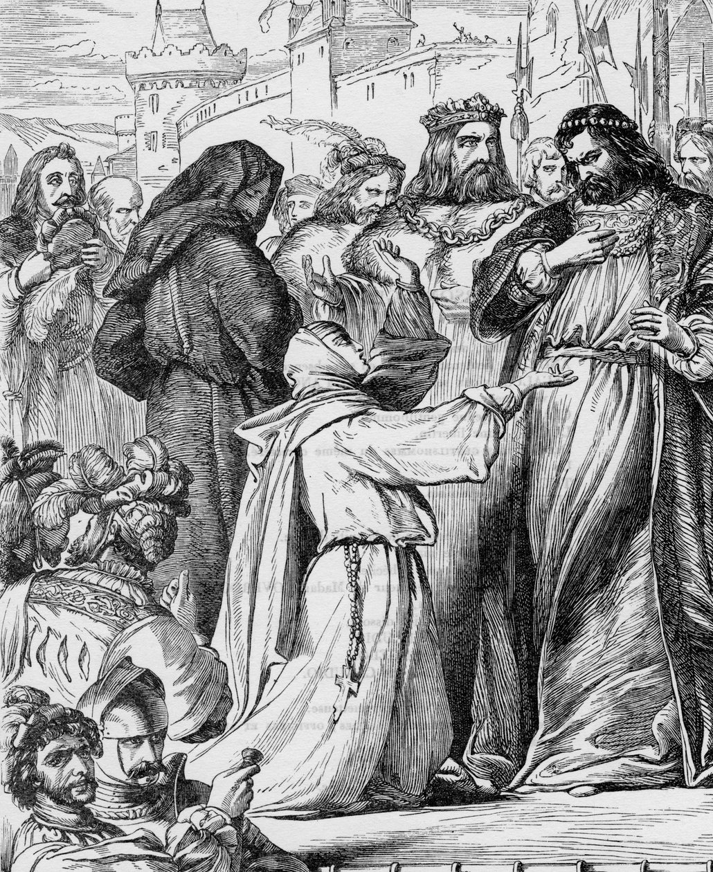 Measure for Measure - Illustration in "Works complete by William Shakespeare" 1866 - As ilustrações e a forma geral desta edição são emprestadas do Shakespeare ilustrado de Cassell, publicado em Londres. de English School