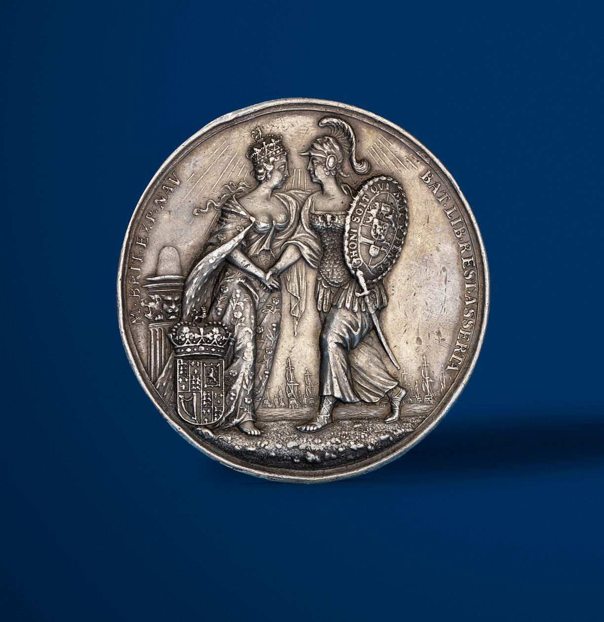Medalha comemorativa da coroação de William e Mary, 1689 (prata) (reverso de 419.670) de English School