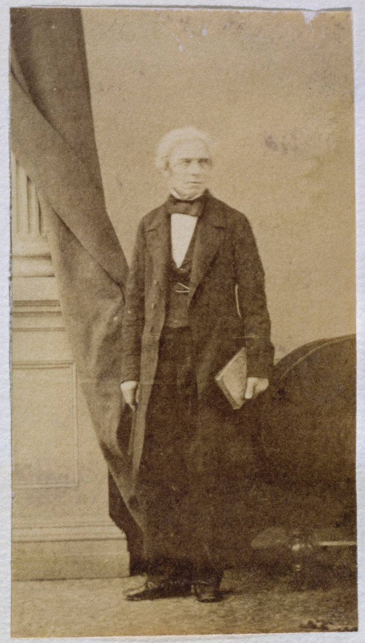 Michael Faraday (1791-1867) (impressão de albume) de English School