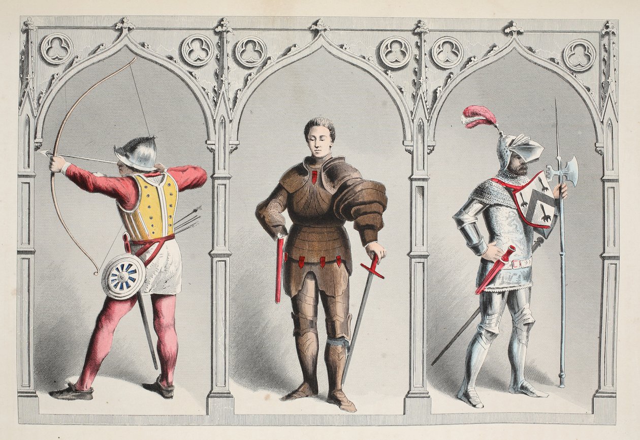 Traje Militar em meados do século XV de English School