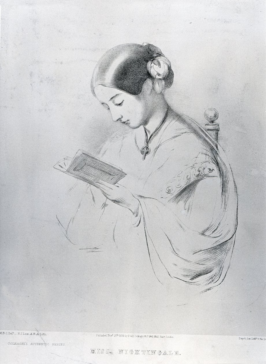 Miss Florence Nightingale (1820-1910) 1854 de English School