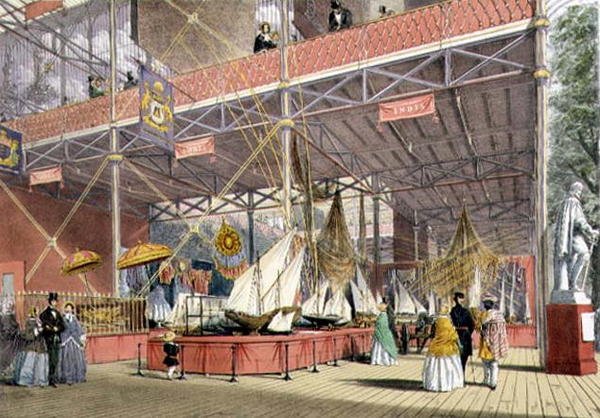Modelos de barcos da secção Índia da Grande Exposição de 1851, da Dickinson
