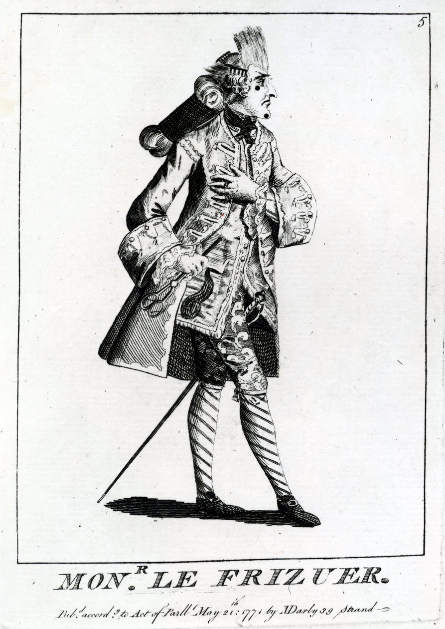 Mons. O Frizuer, 1771 de English School