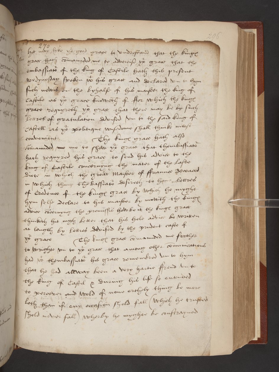 A última carta de More a Thomas Wolseley de English School