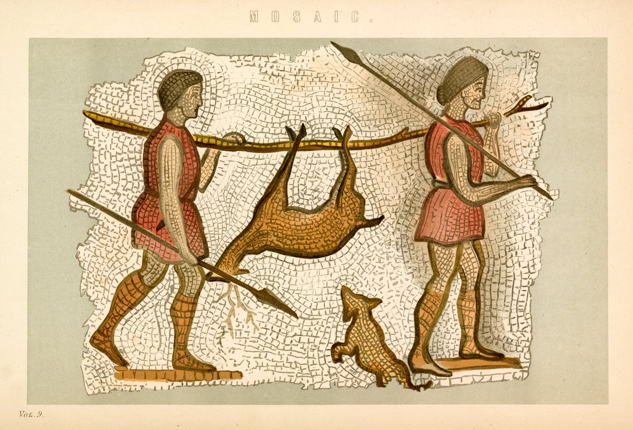 Mosaico (litografia a cores) de English School