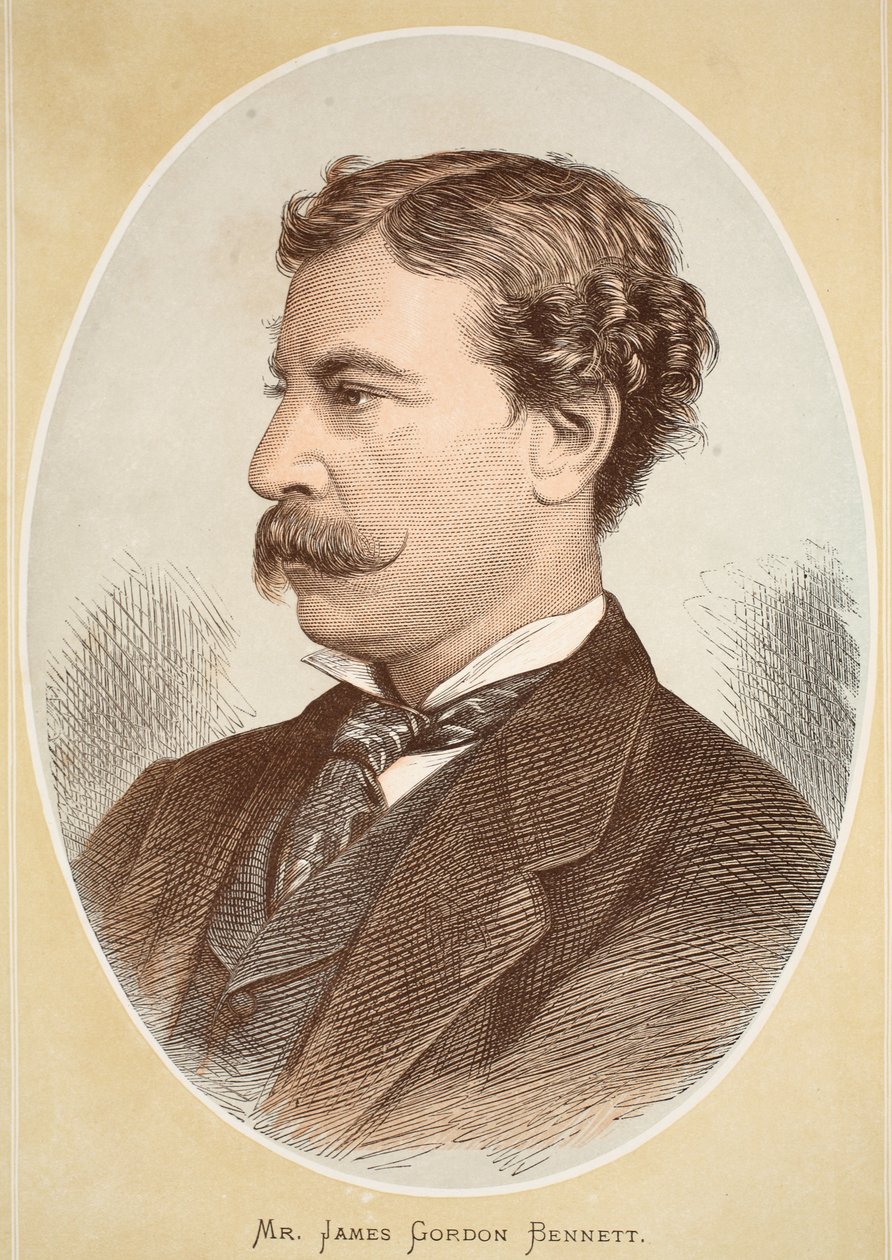 Sr. James Gordon Bennett, ilustração da edição pictórica da vida e das descobertas de David Livingstone por J. Ewing Richie, bar. por A. Fullarton & Co., 1876 de English School