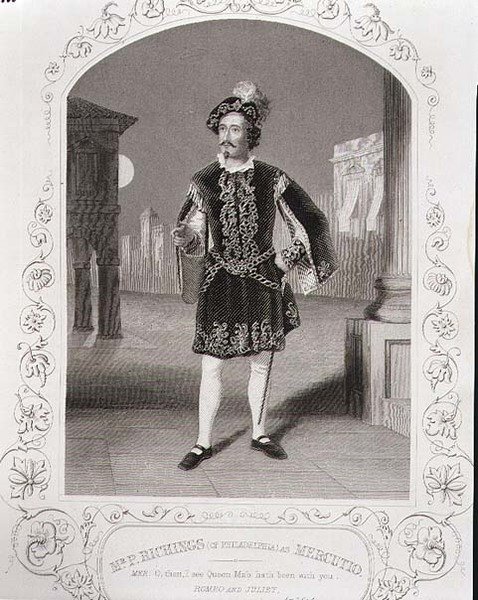 Sr. P. Ritchings (de Filadélfia) como Mercutio, Acto I Cena 4 de 