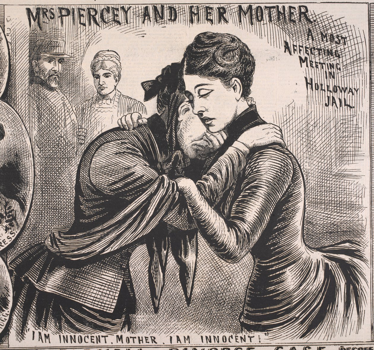 Mrs Piercey and her Mother, Illustrated Police News, 22 de novembro de 1890 (impressão) de English School