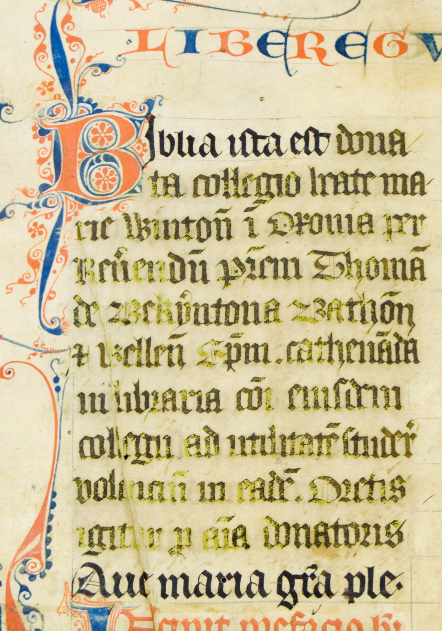 Ms4 f1r, Bíblia (caneta e tinta e têmpera sobre pergaminho) de English School