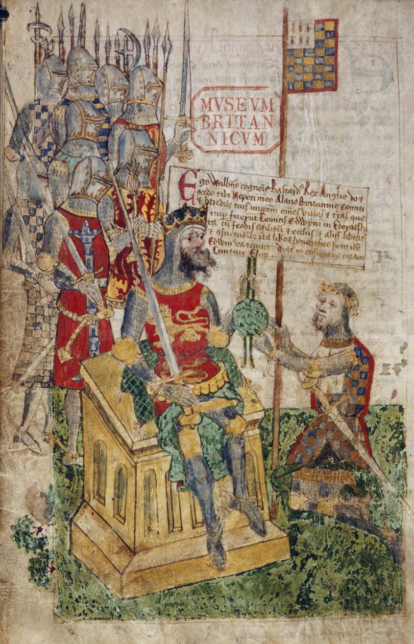 Sra. Cotton Faustina B. VII, f.27 Guilherme I e Conde da Bretanha, do 