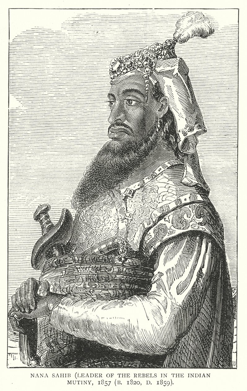 Nana Sahib (gravura) de English School
