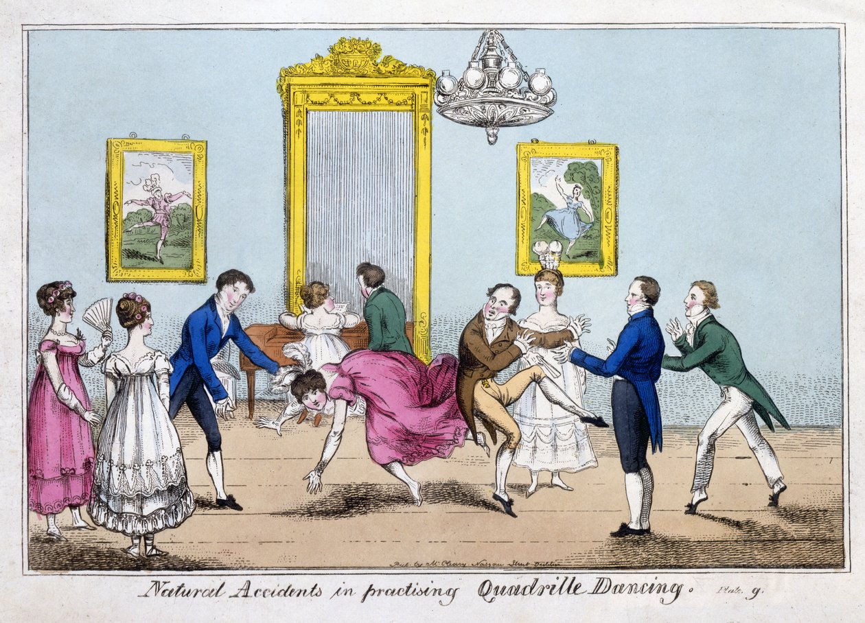 Acidentes Naturais na prática de Dança de Quadrilha, pub. Cleary de English School