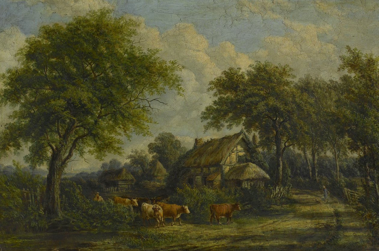 Perto de Berkswell, c.1850 de English School