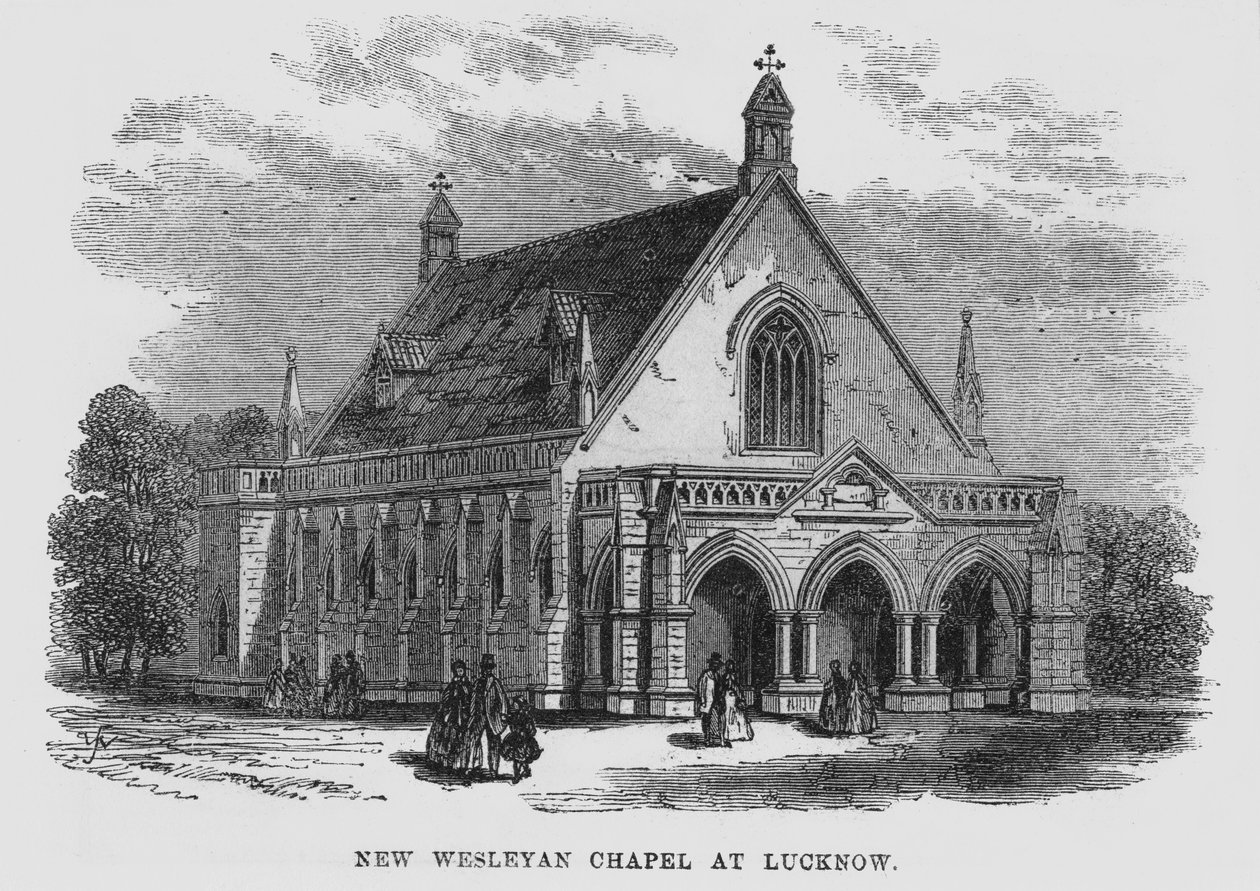 Nova Capela Wesleyan em Lucknow de English School