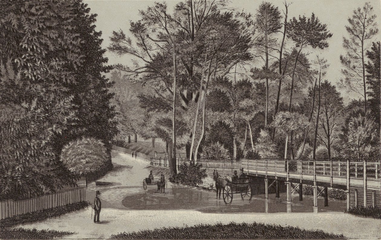 Newbury: Sandleford Water (litografia) de English School