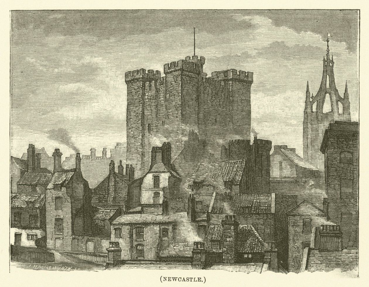 Newcastle (gravura) de English School