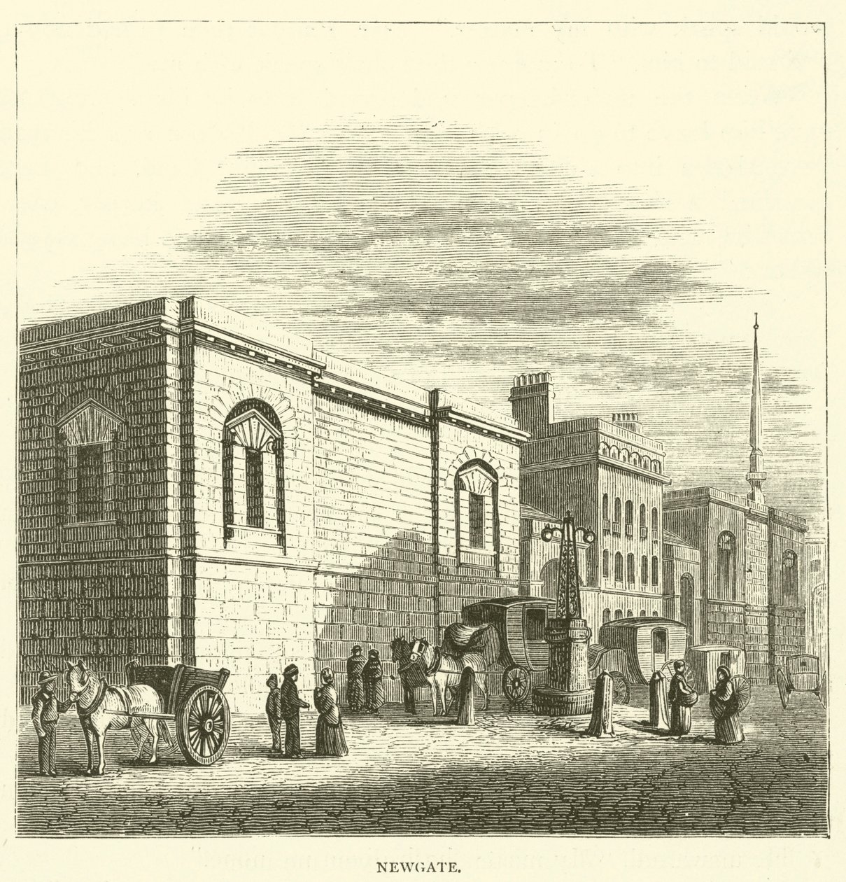 Newgate (gravura) de English School