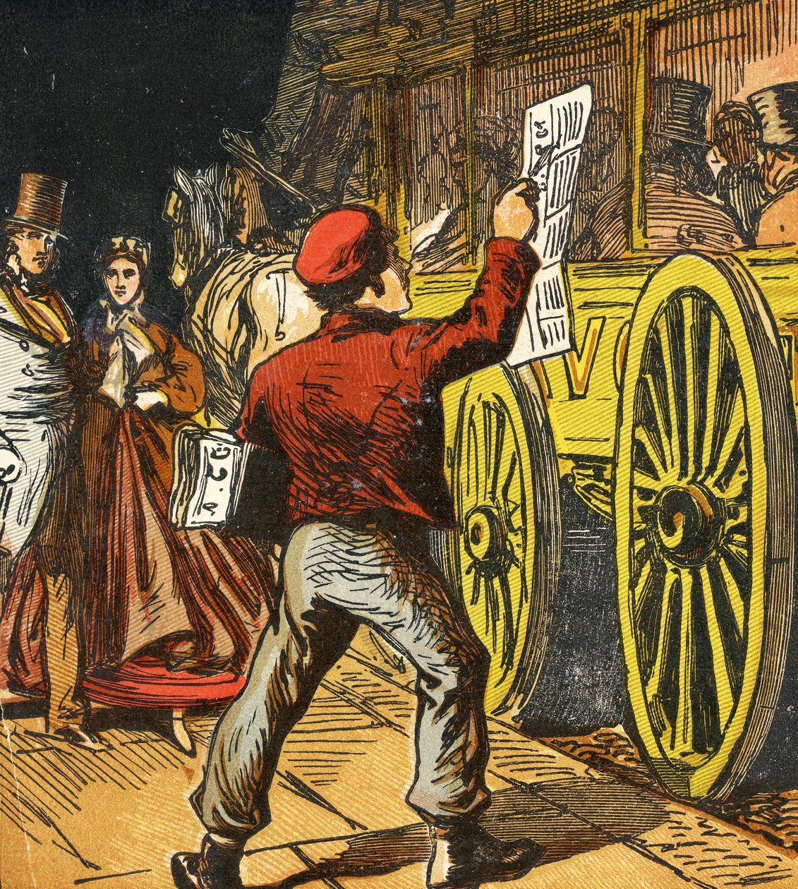 Garoto de jornal, 1867 de English School