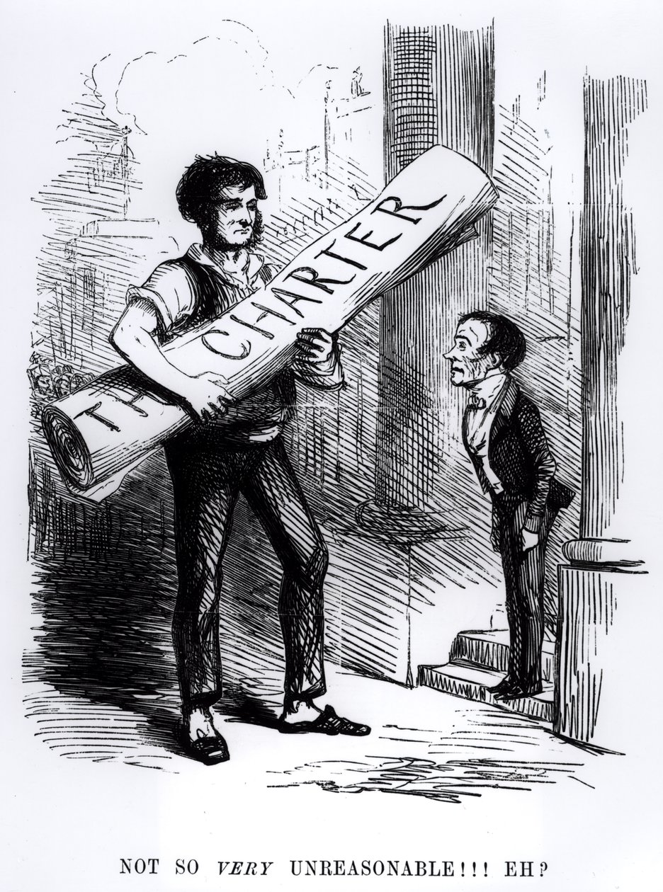 &39;Não tão despropositado, Eh&39;, desenho animado da revista Punch Magazine, 1848 (gravura) (foto bw) de English School