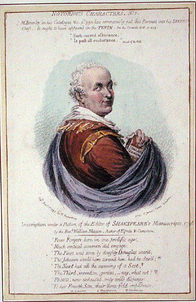Notorious Characters, No. 1, publicado por Hannah Humphrey em 1797 (gravura colorida à mão) de English School
