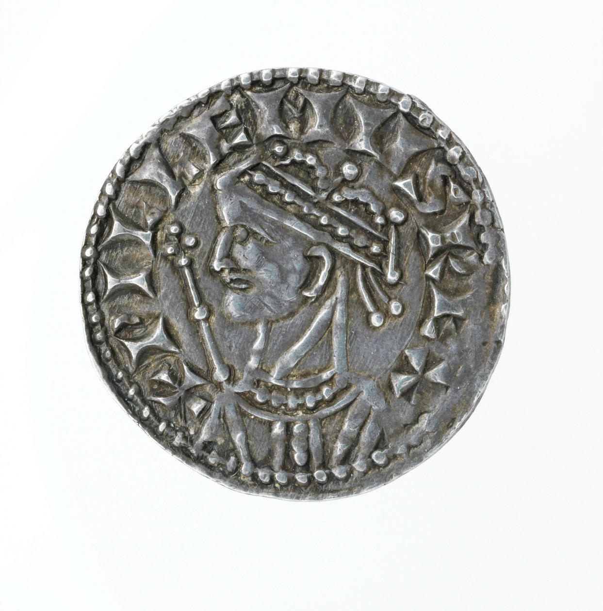 Anverso de um centavo, do reinado de Guilherme I (prata) de English School