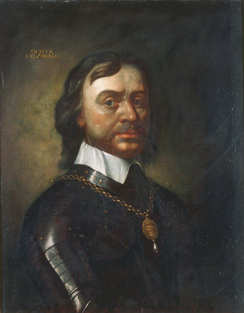 Oliver Cromwell , c.1670-90 (óleo sobre tela) de English School