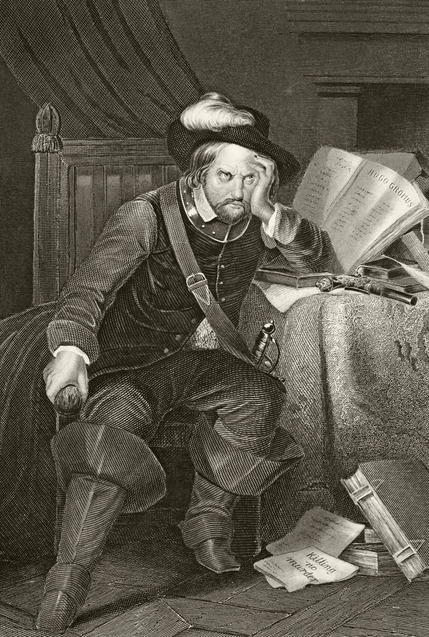 Oliver Cromwell, de "A História Nacional e Doméstica da Inglaterra", de William Hickman Smith Aubrey (1858-1916) publicou Londres, c.1890 de English School