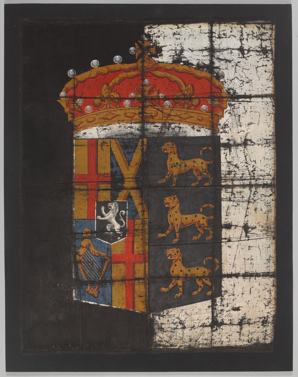 Banner do funeral de Oliver Cromwell, c.1658 (banner) de English School