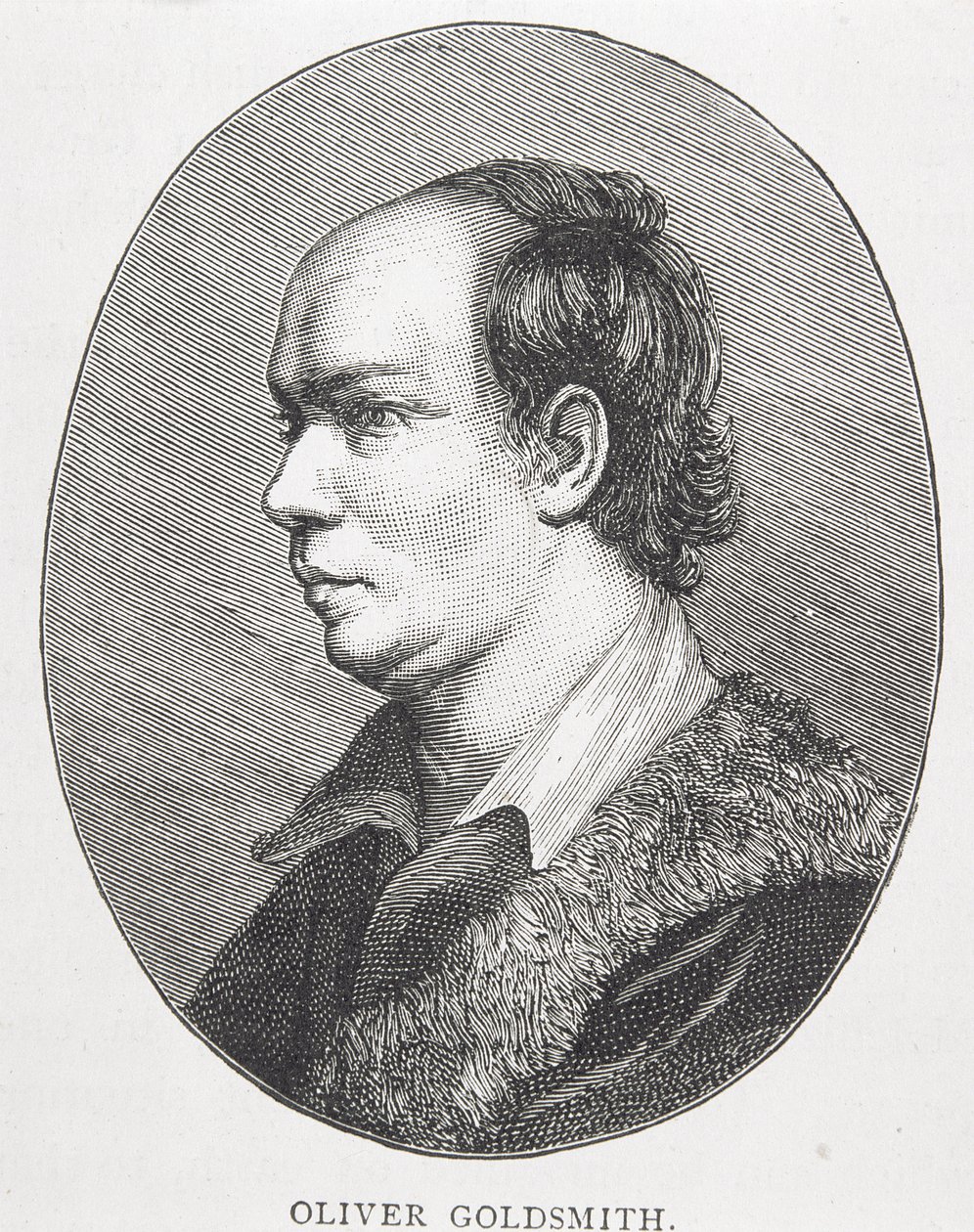 Oliver Goldsmith (1730-74) (gravura) (veja também 105778) de English School