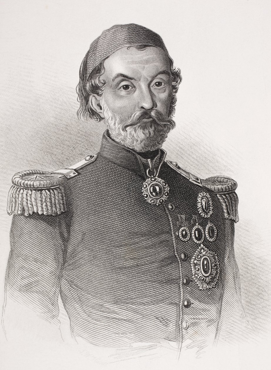 Omar Pasha Latas, da &39;Galeria de Retratos Históricos&39;, publicado em 1880 de English School