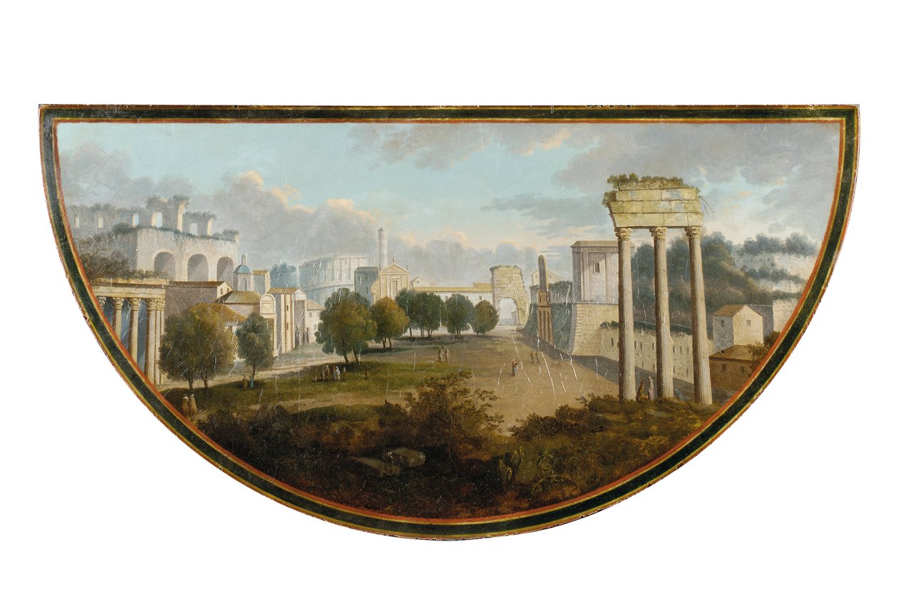 Uma de duas mesas de chá George III, possivelmente irlandesas, c.1780 de English School