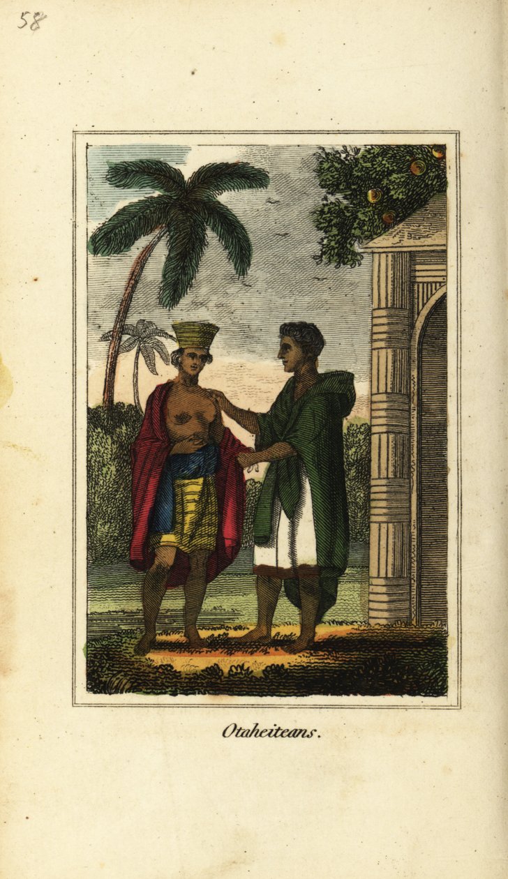 Otaheitanos ou nativos do Tahiti, Polinésia de English School