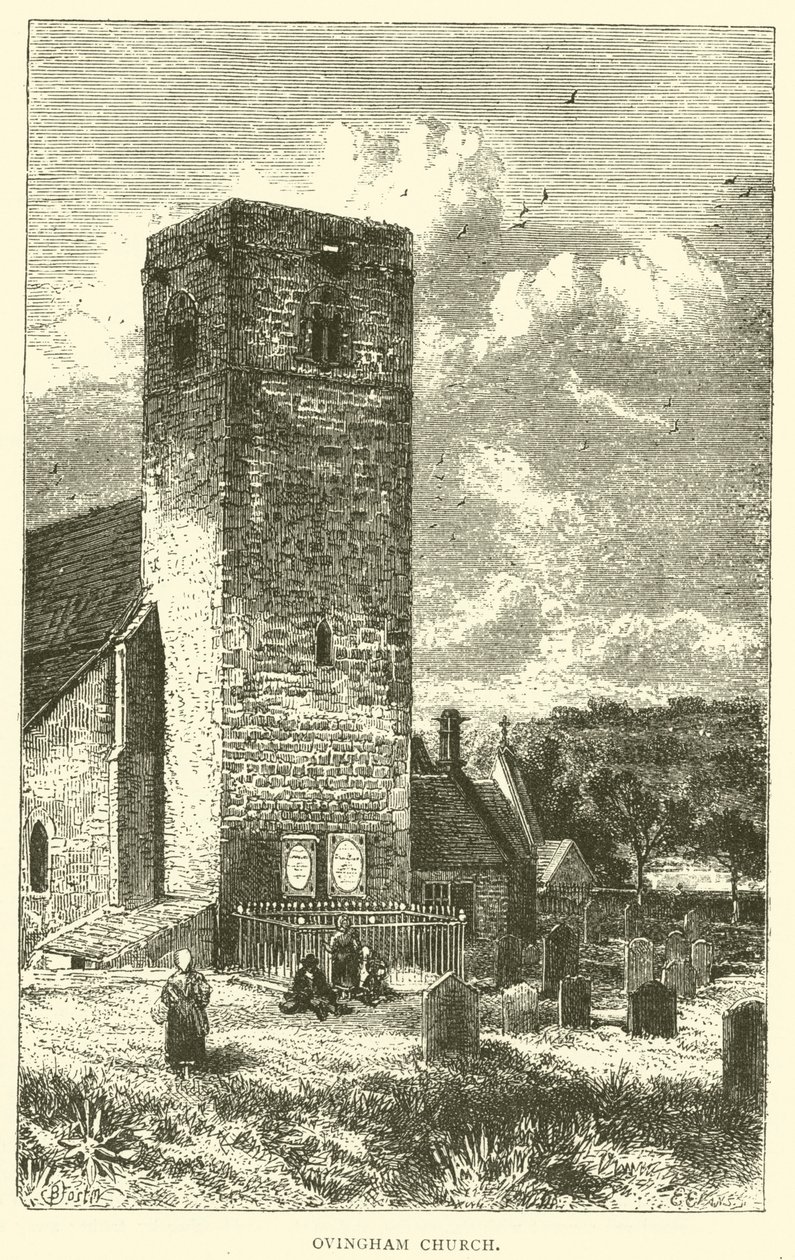 Igreja de Ovingham (gravura) de English School