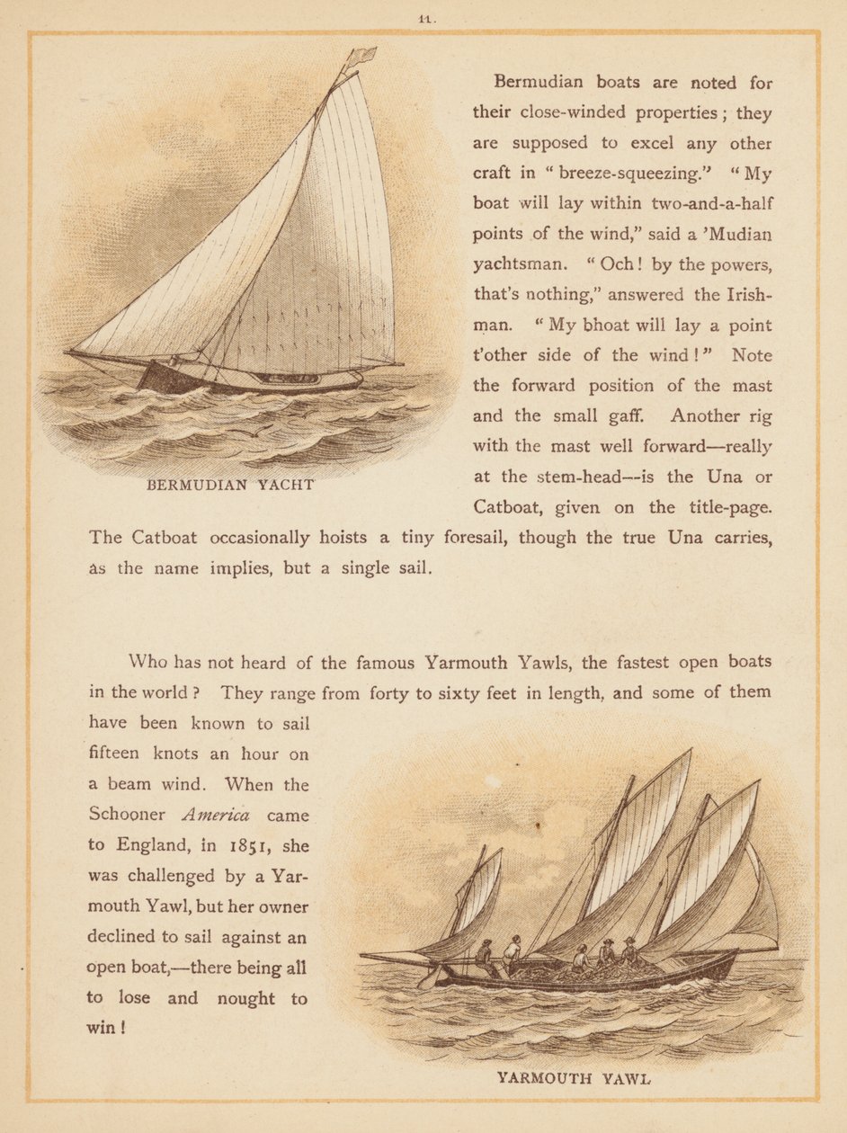 Página de The Boats of the World, finais do século XIX (litografia a cores) de English School