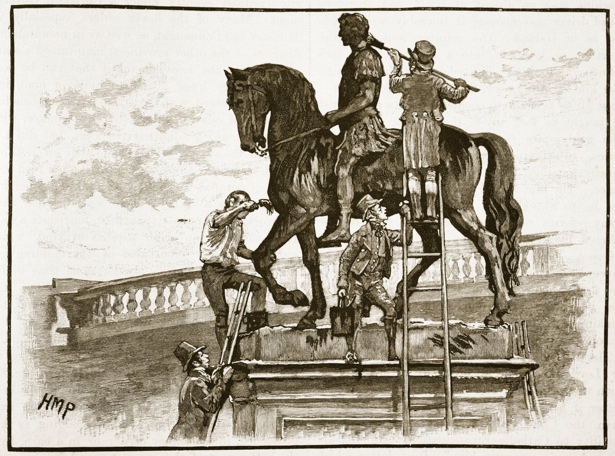 Pintura do rei William Black, Dublin, 1822, ilustração da história ilustrada de Cassells da Inglaterra (foto sépia) de English School