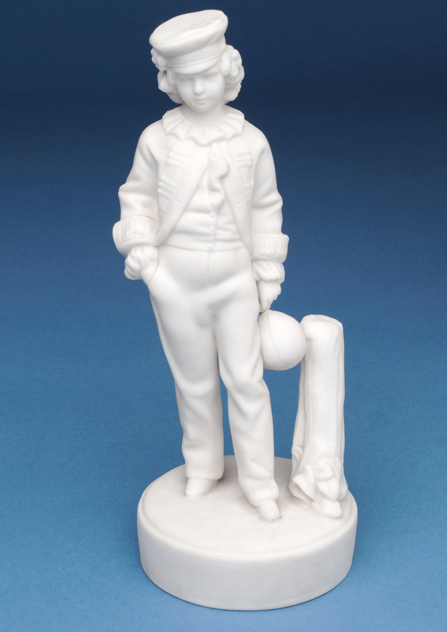 Figura pariana de um menino da escola de rugby (cerâmica) (companheiro para 315345) de English School