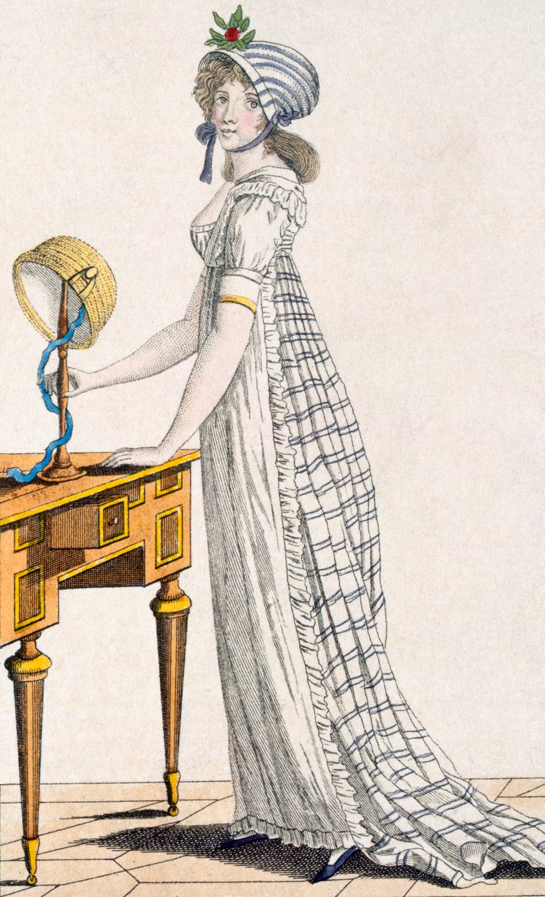 Paris Dress, da revista Ladys, 1802 de English School