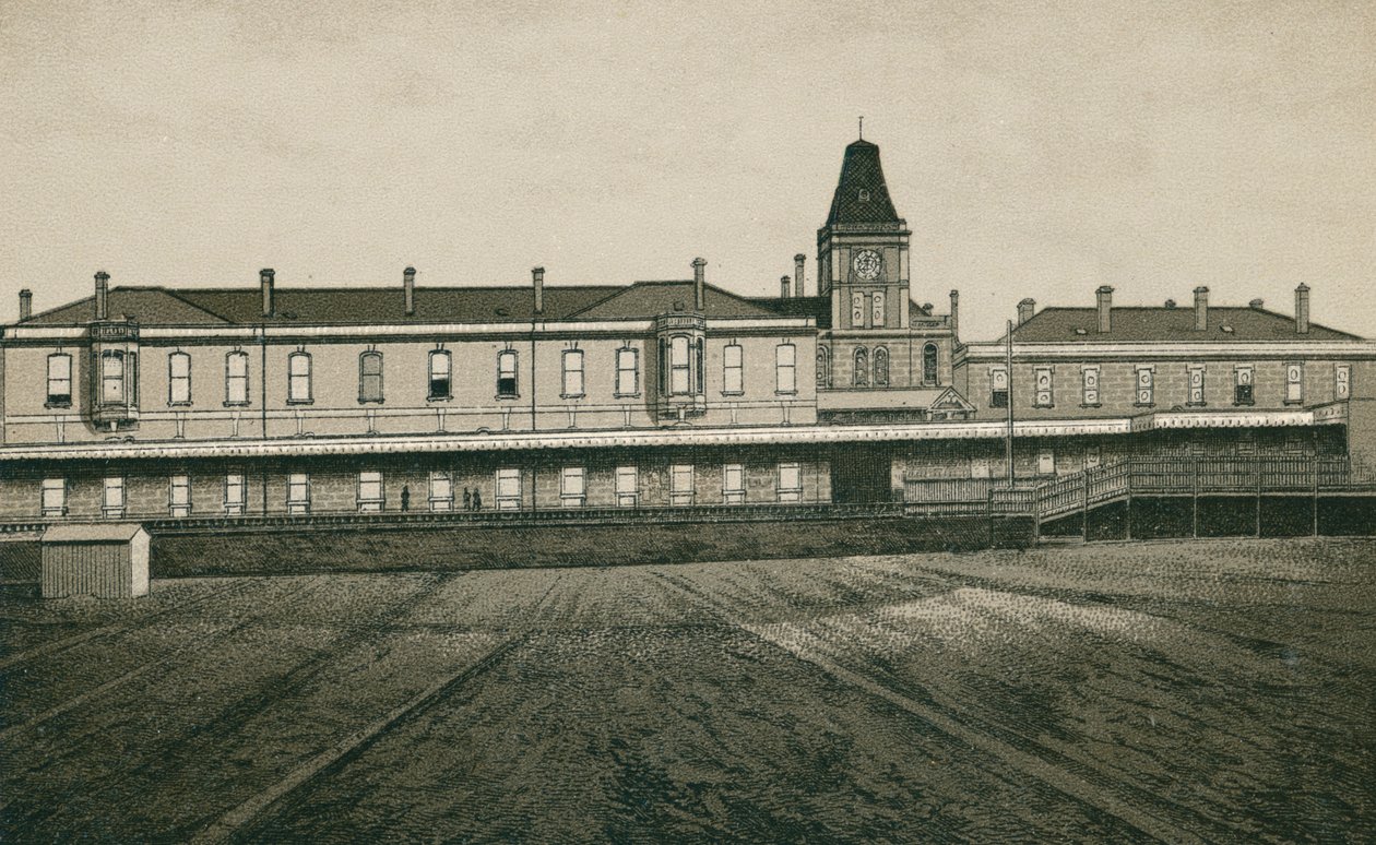 Estação de Parkestone (litografia) de English School