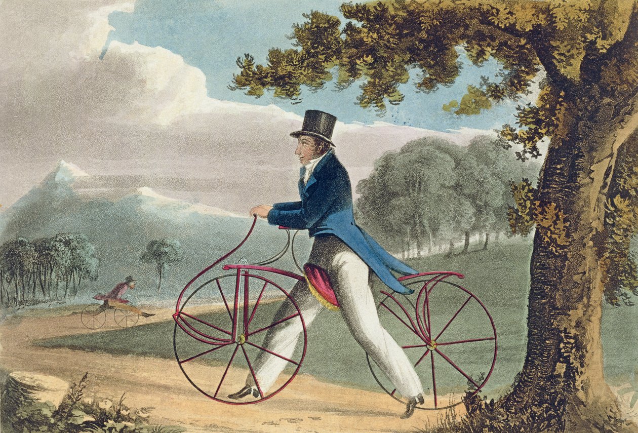 Hobbyhorse de pedestres, de Ackermanns Repository of Arts, 1819 de English School