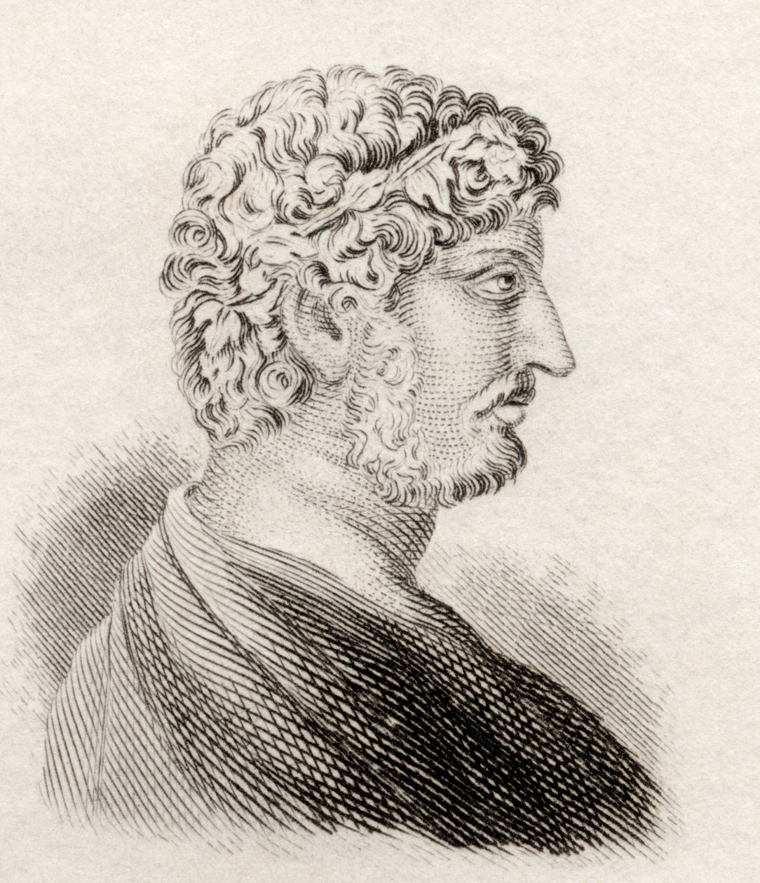 Persius, do "Dicionário Histórico de Crabb", publicado em 1825 de English School